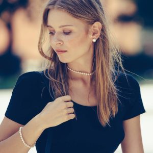 Pulseira em prata Majorica - Clássica