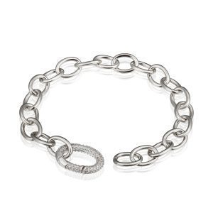 Pulseira em prata strong chain