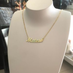 Colar em prata com nome