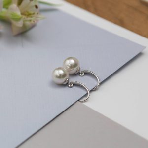 Brincos em prata Majorica - Lyra