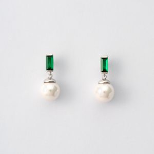 Brincos em prata Majorica - Selene