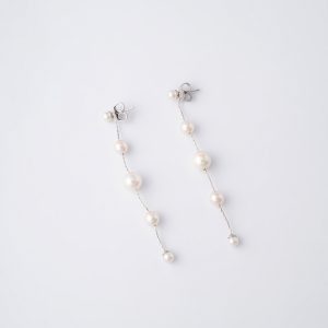 Brincos em prata Majorica - Dangle