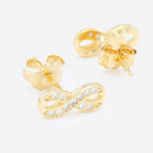 Brincos em prata com infinito