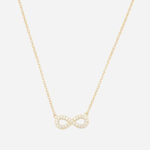 Colar em prata com infinito e zircónias